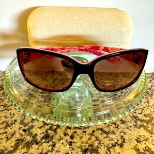 Oakley black and pink sunglasses, breast cancer awareness edition